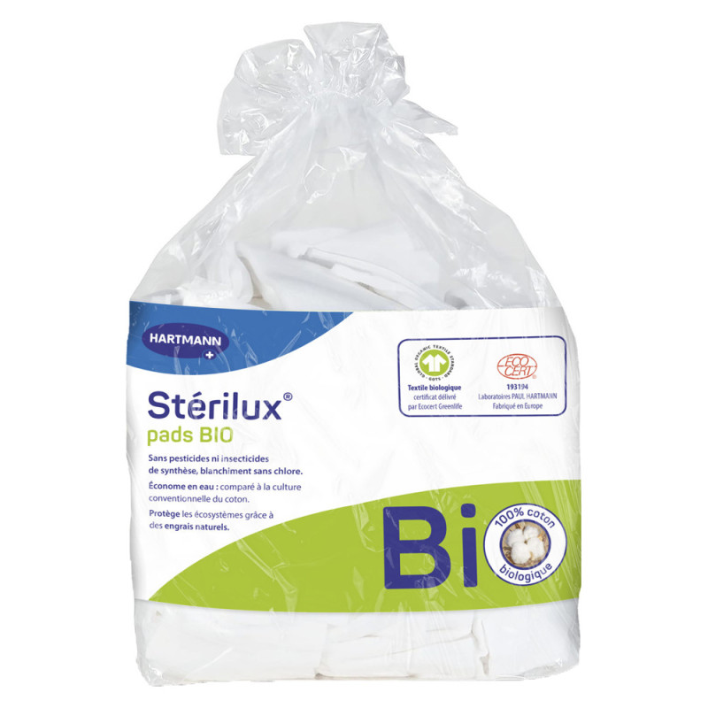 Hartmann Sterilux Pads 160 rectangles de coton