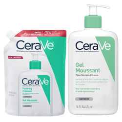 CeraVe Gel moussant 473ml + Eco-Recharge 473ml