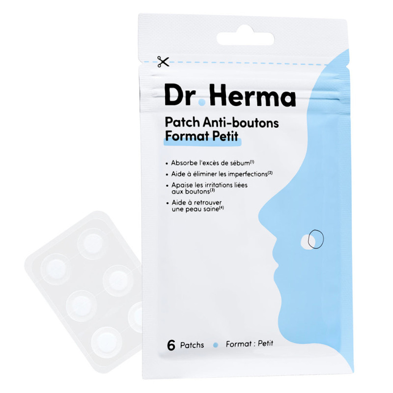 Dr Herma Patch Anti-boutons format petit 6 pièces