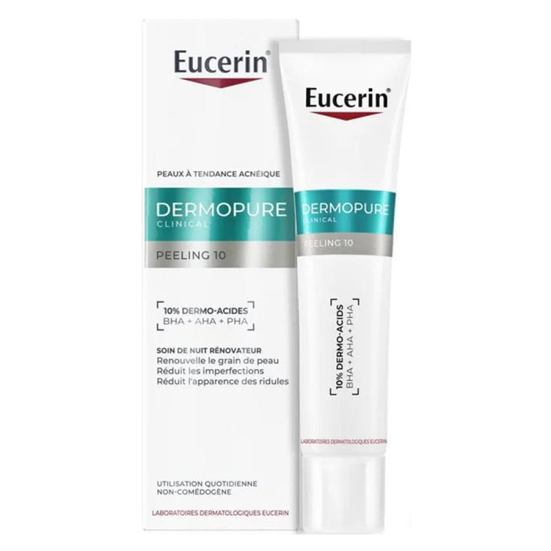 Eucerin Dermopure Clinical Peeling 10 Soin de nuit 40ml Eucerin Dermopure Clinical Peeling 10 Soin de nuit 40ml