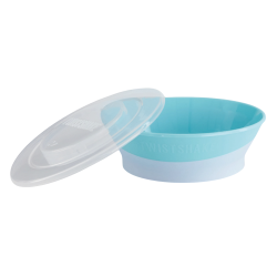 Twistshake Bol avec couvercle 6 mois+ bleu pastel