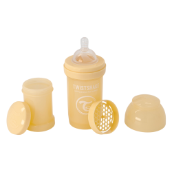 Twistshake Biberon anti-colique 0 mois+ caramel beige 180ml