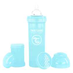 Twistshake Biberon anti-colique 4 mois+ bleu 330ml