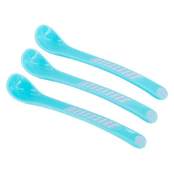 Twistshake Cuillère d'Alimentation 4 mois + Bleu x3