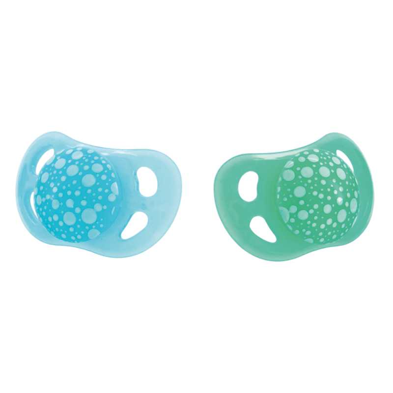 Twistshake 2 Sucettes orthodontiques bleu et vert 0 - 6 mois Twistshake 2 Sucettes orthodontiques bleu et vert 0 - 6 mois