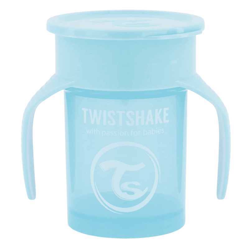 Twistshake Tasse 360 degrés 6 mois+ bleu pastel 230ml Twistshake Tasse 360 degrés 6 mois+ bleu pastel 230ml