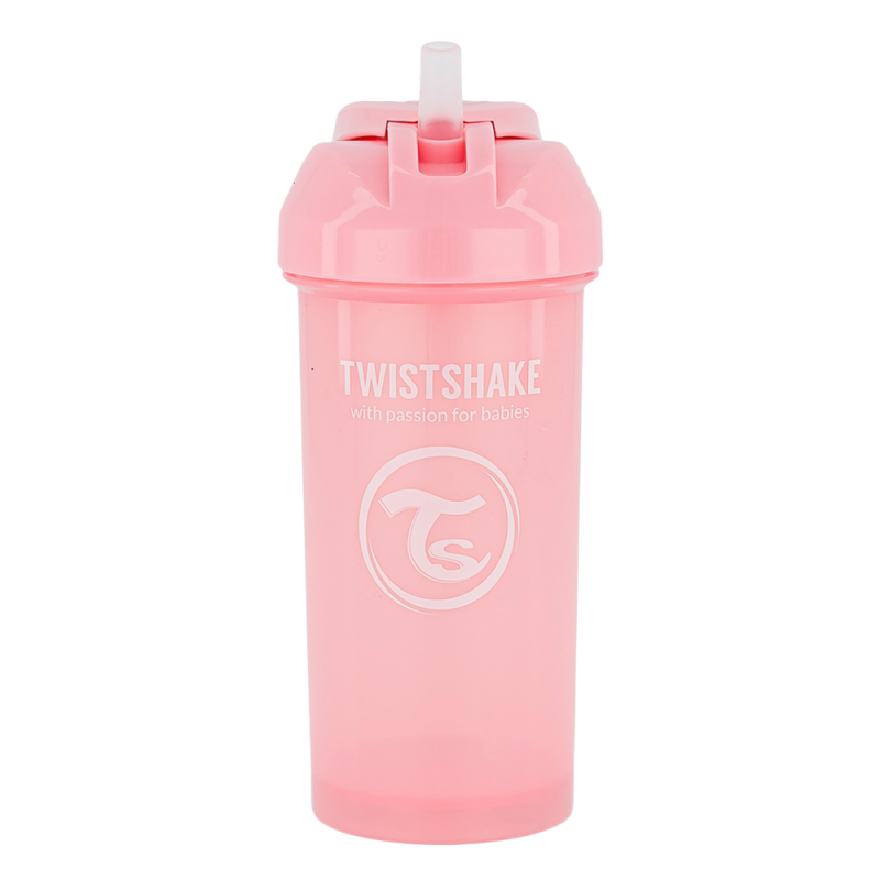 Twistshake Tasse à paille 6 mois+ rose pastel 360ml Twistshake Tasse à paille 6 mois+ rose pastel 360ml