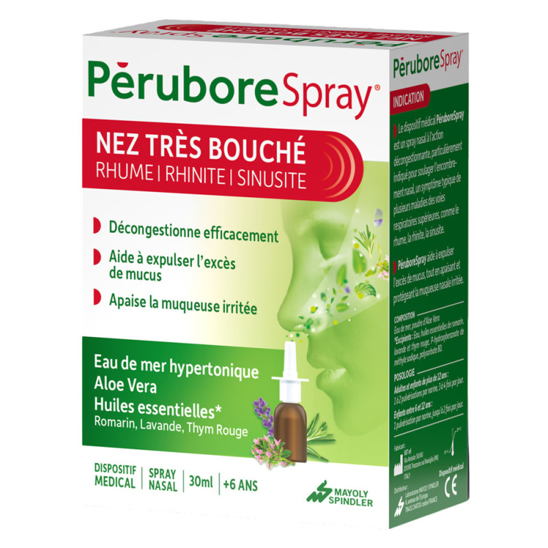 Pérubore Spray Nez très bouché 30ml Pérubore Spray Nez très bouché 30ml