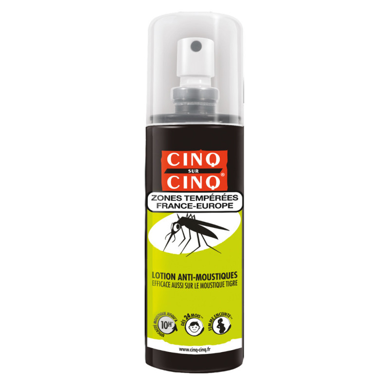 Cinq sur Cinq Zones Tempérées Lotion anti-moustiques 100ml Cinq sur Cinq Zones Tempérées Lotion anti-moustiques 100ml