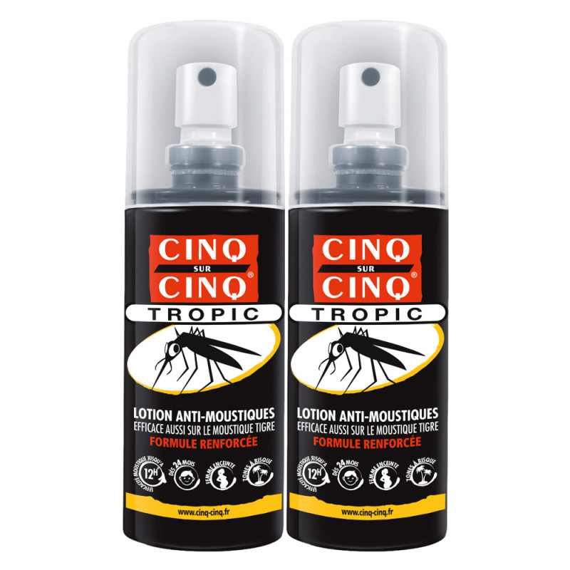 Cinq sur Cinq Tropic Lotion anti-moustiques lot de 2x75ml