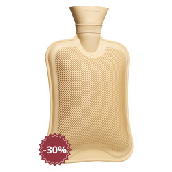 Calindoo Bouillotte Pastel Caoutchouc beige 2L