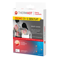 Bausch & Lomb Thermhot 3 Patchs chauffants cou/dos/epaule/poignet +1 gratuit