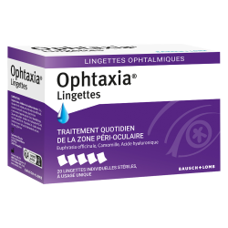 Bausch + Lomb Ophtaxia 20 lingettes ophtalmiques