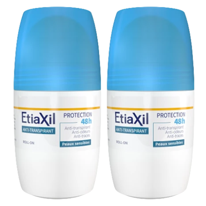 Etiaxil Anti-transpirant Protection 48h Roll-on lot de 2x50ml Etiaxil Anti-transpirant Protection 48h Roll-on lot de 2x50ml