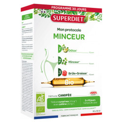 Superdiet Mon Protocole Minceur bio 30 ampoules