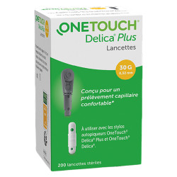 OneTouch Delica Plus Lancettes 200 lancettes stériles