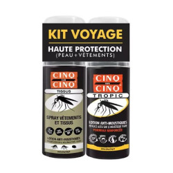 Cinq sur Cinq Kit voyage anti-moustiques Haute Protection Peau + Vêtements