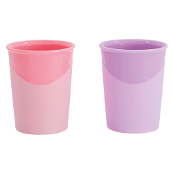 Twistshake 2 tasses rose et violet 6 mois+ 170ml