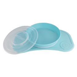Twistshake Click-Mat mini + Assiette bleu pastel
