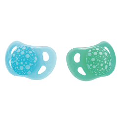 Twistshake 2 Sucettes orthodontiques bleu et vert 0 - 6 mois
