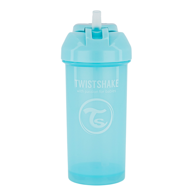 Twistshake Tasse à paille 6 mois+ bleu pastel 360ml