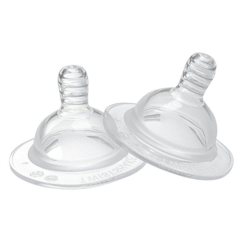 Twistshake 2 Tétines Anti-colique Débit L 4 mois+