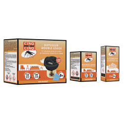 Cinq sur Cinq Diffuseur Double usage + Recharges Plaquettes + Recharge Liquide 50 nuits