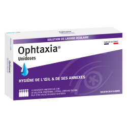 Bausch & Lomb Ophtaxia Solution de lavage oculaire 10 unidoses de 5ml