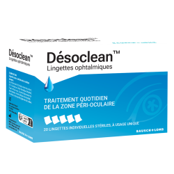 Bausch & Lomb Désoclean 20 Lingettes ophtalmiques