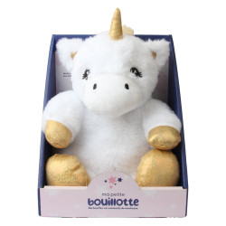 Ma Petite Bouillotte Peluche Licorne Blanche