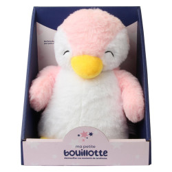 Ma Petite Bouillotte Peluche Pingouin Rose