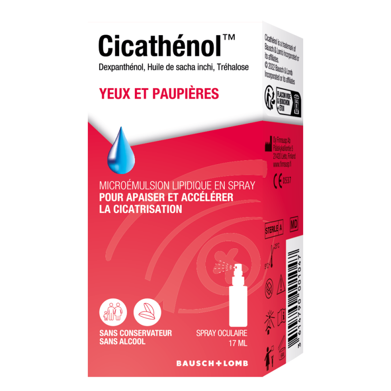 Baush + Lomb Cicathénol Yeux et Paupières 17ml
