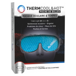 ThermCool&Hot Poche de Billes Masque oculaire & tempes