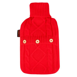 Calindoo Bouillotte Tricot Rouge 2L