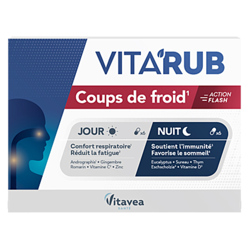 Vitavea Vita'Rub Coups de froid 12 gélules