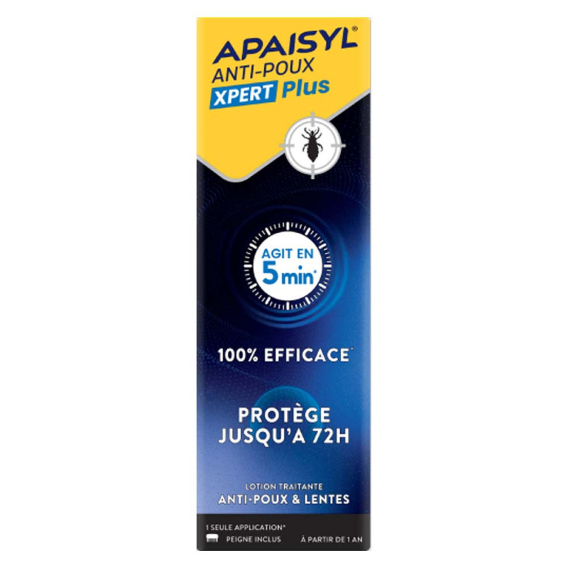 Apaisyl Xpert Plus Lotion anti-poux & lentes 200ml