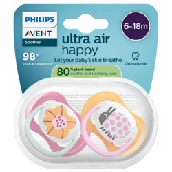 Avent Schnuller Ultra Air Sucettes orthodontiques 6-18 mois lot de 2