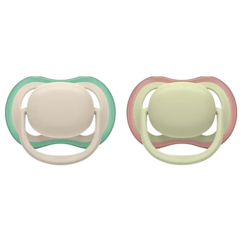 Avent Schnuller Ultra Air Sucettes orthodontiques unies 6 - 18 mois lot de 2
