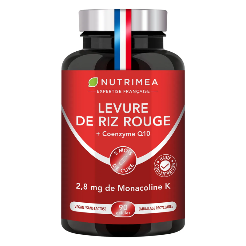 Nutrimea Levure de Riz Rouge + Coenzyme Q10 - 90 gélules