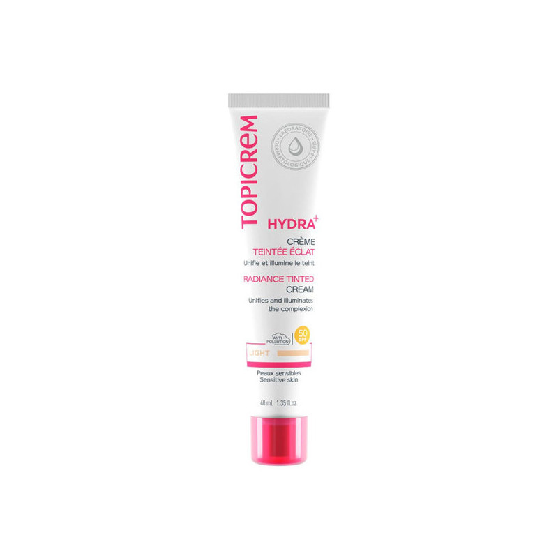 Topicrem Hydra+ Crème teintée éclat SPF50 claire 40ml