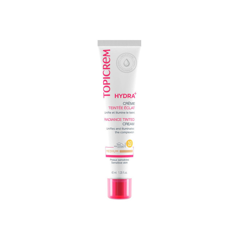 Topicrem Hydra+ Crème teintée éclat SPF50 médium 40ml
