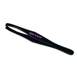 Beter Pince à épiler noir à pointe droite