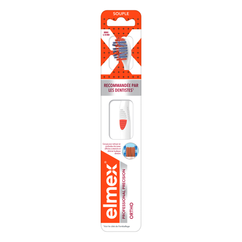 Elmex Professional Precision Ortho Brosse à dents souple