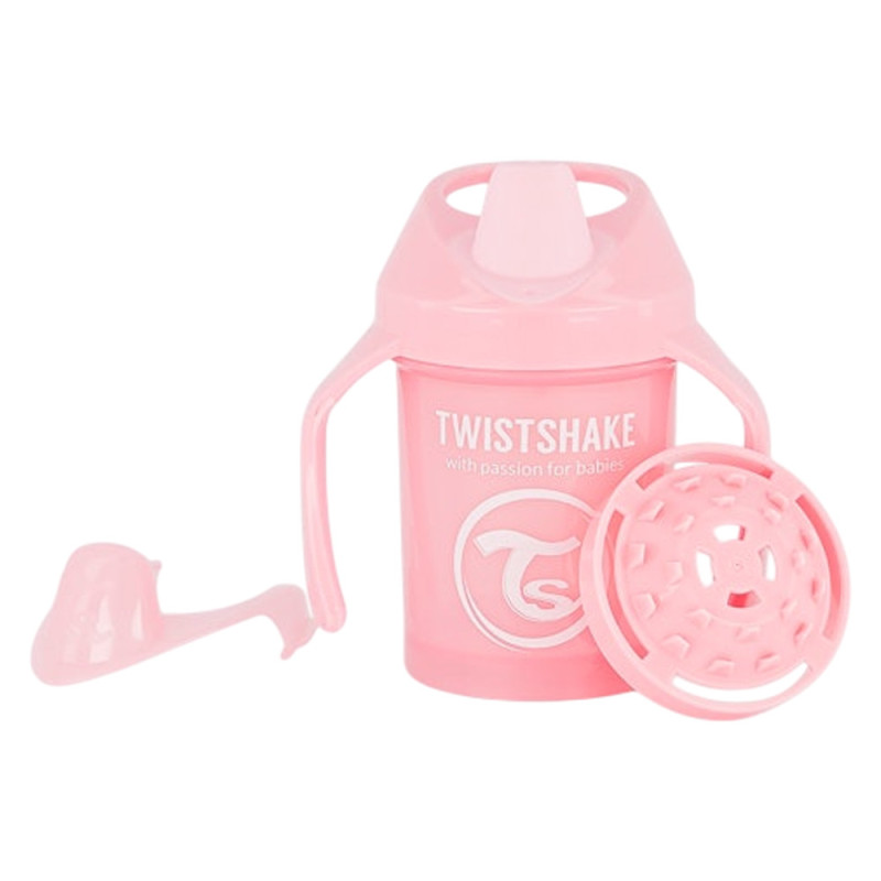Twistshake Mini Cup Tasse d'apprentissage 4 mois et + Rose 230ml