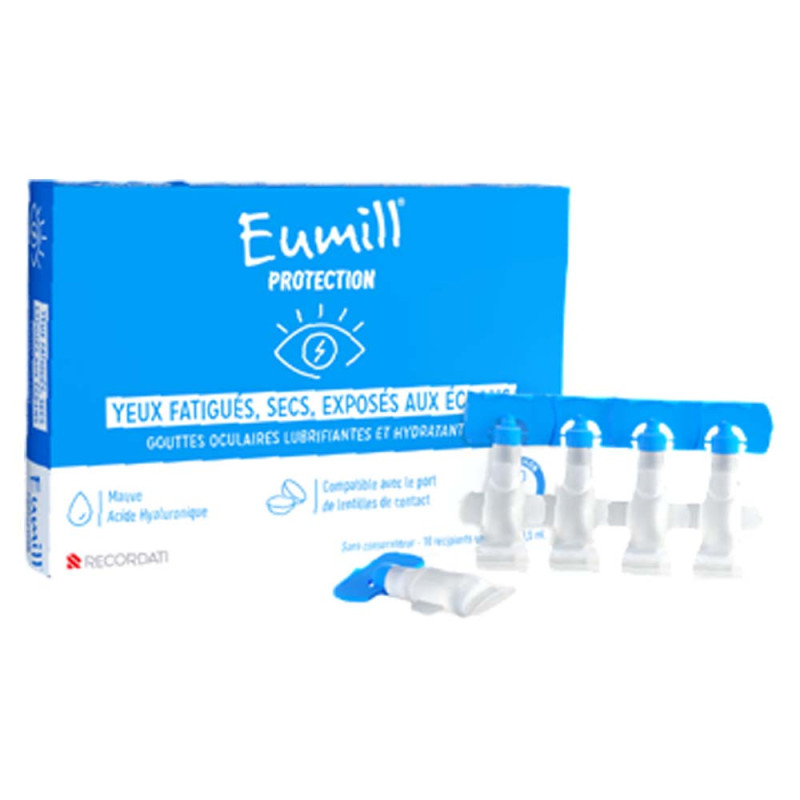 Eumill Protection Yeux fatigués & secs 10 unidoses de 0,5ml