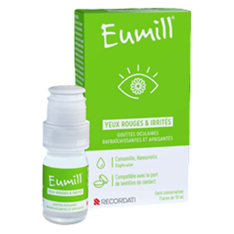 Eumill Yeux Rouges & Irrités Gouttes oculaires 10ml
