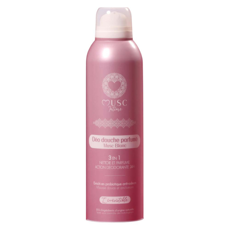 Musc Intime Déo douche parfumé Musc Blanc l'irrésistible 200ml