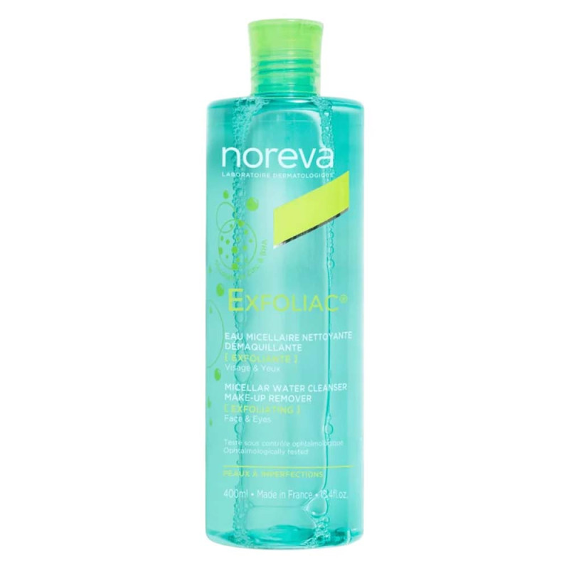 Noreva Exfoliac Eau micellaire nettoyante démaquillante exfoliante 400ml