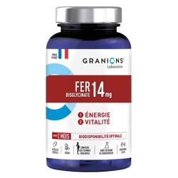 Granions Fer 14 mg énergie et vitalité 60 gélules
