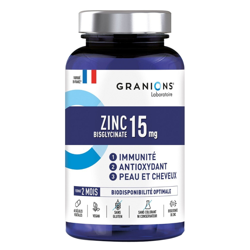 Granions Zinc Bisglycinate 15mg 60 gélules
